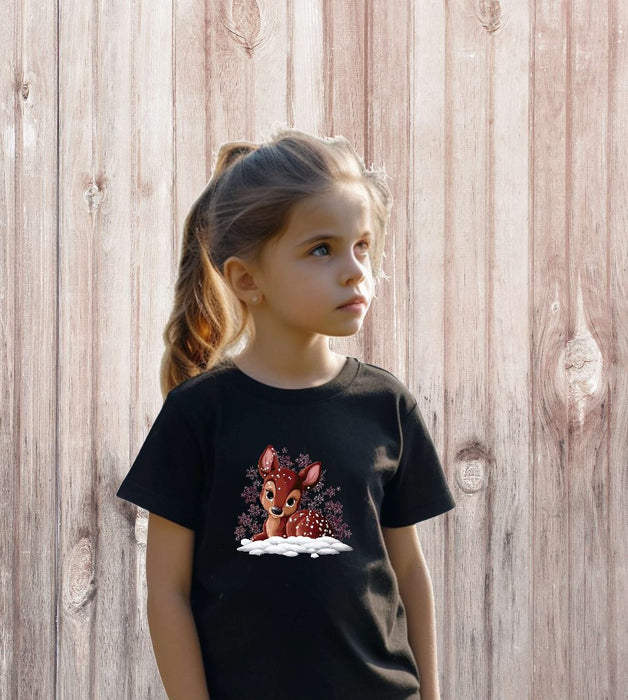 Bügelbilder für Kinder Reh – Weihnachtsmotive, Wintermotive & Herbstmotive zum Aufbügeln – DIY Textilaufbügler für Kleidung & Geschenke - CreativMade 