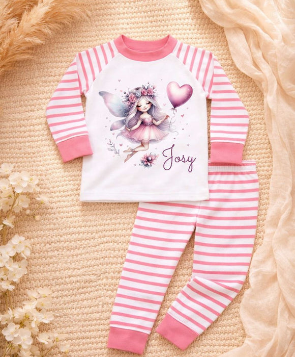 Kinder Schlafanzug mit Namen Ballerina – Personalisierter Pyjama für Babys Mädchen - CreativMade