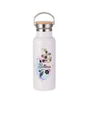 Personalisierte Thermosflasche mit Name Blumen Trinkflasche Thermoskanne - CreativMade 