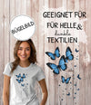 Bügelbild Schmetterling Erwachsene Aufbügelmotiv Textilaufbügler für Kleidung & Stoffe DIY Transferbild & Geschenkidee Damen - CreativMade