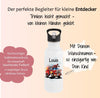 Personalisierte Trinkflasche Kinder Feuerwehrauto -  Edelstahl Trinkflasche mit Name - Strohhalm Geschenk Einschulung Geburtstag - CreativMade 