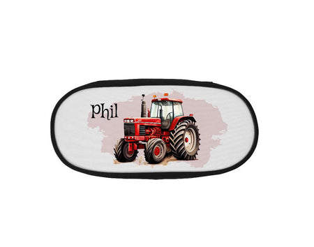 Federmäppchen Kinder mit Namen Traktor – personalisiertes Stifteetui/Stiftebox Schule Geschenk Einschulung - CreativMade