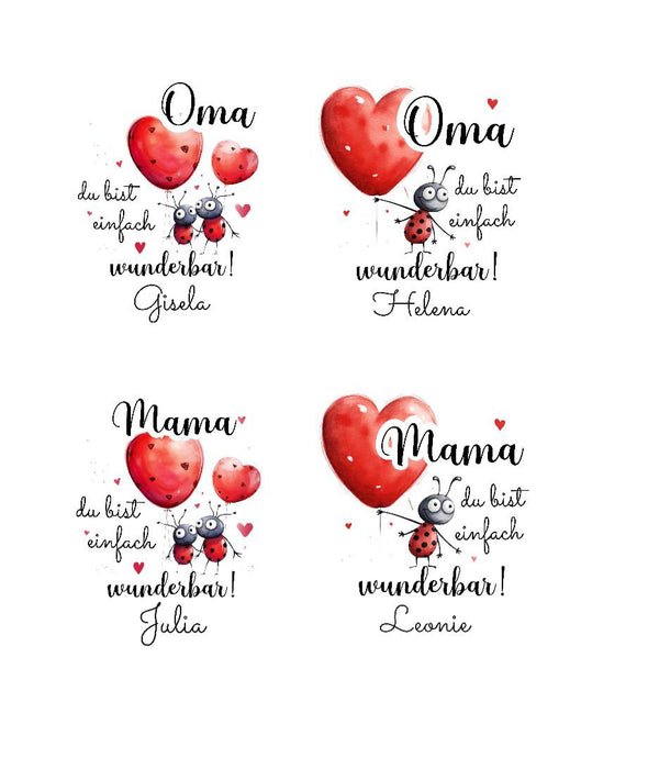 Personalisierte Thermosflasche aus Edelstahl – das perfekte Geschenk für Mama & Oma. Auslaufsicher, doppelwandig & mit Namen bedruckt. - CreativMade