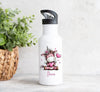 Personalisiertes Kinder Trinkflaschen- & Tassen-Set mit Namen Einhorn – Edelstahl Trinkflasche 500 ml für Schule & Kindergarten - CreativMade