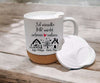 Personalisierte Tasse „Ich wünschte Ihr würdet neben uns wohnen“ – Geschenk für Nachbarn und Freunde mit Namen - CreativMade