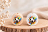 Milchzahndose Fußball Holz mit Motivscheibe | DIY & Kreativbedarf 6 x 4cm Zahndose | CreativMade .