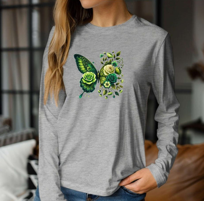 Bügelbild Schmetterling Erwachsene Aufbügelmotiv Textilaufbügler für Kleidung & Stoffe DIY Transferbild & Geschenkidee Damen - CreativMade