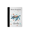 Personalisierte Zeugnismappe mit Namen Schildkröte – Mappe für Schulzeugnisse A4 | Geschenk zur Einschulung Mädchen - CreativMade