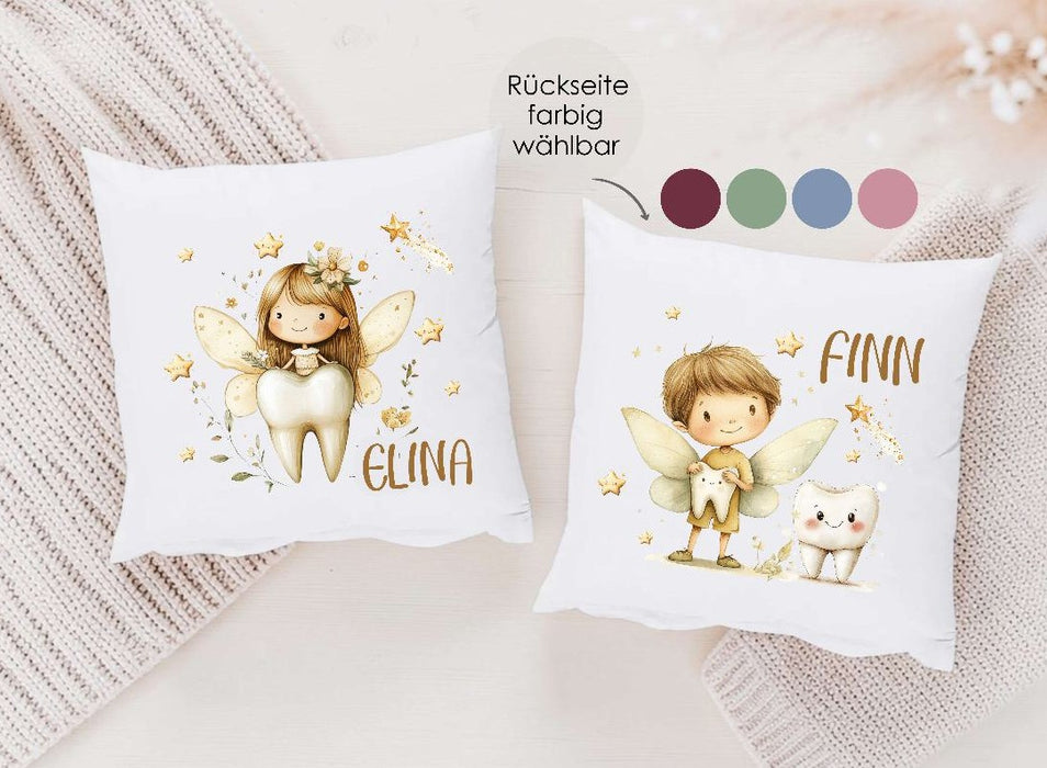Zahnfeekissen personalisiert für Kinder – mit Namen - Jungen - CreativMade