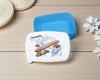 Brotdose & Trinkflasche personalisiert Flugzeug - Kinder Set mit Namen Edelstahl Trinkflasche - CreativMade 