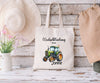 Wechselkleidung Kita Tasche Traktor personalisiert mit Name Junge Kindergarten Wechselwäsche Beutel - CreativMade 