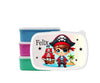 Brotdose Pirat Kinder personalisiert mit Name Junge Lunchbox Einschulung Vesperbox Trennfach Kindergarten - CreativMade 