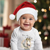 Mein erstes Weihnachten Baby-Body Pferd Mädchen – personalisiert Weihnachtsoutfit aus Baumwolle (0–18 Monate) Strampler - CreativMade 
