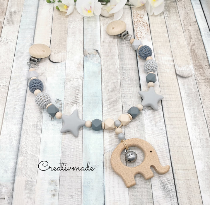 Kinderwagenkette ohne Name Junge & Mädchen Farbwahl - CreativMade 