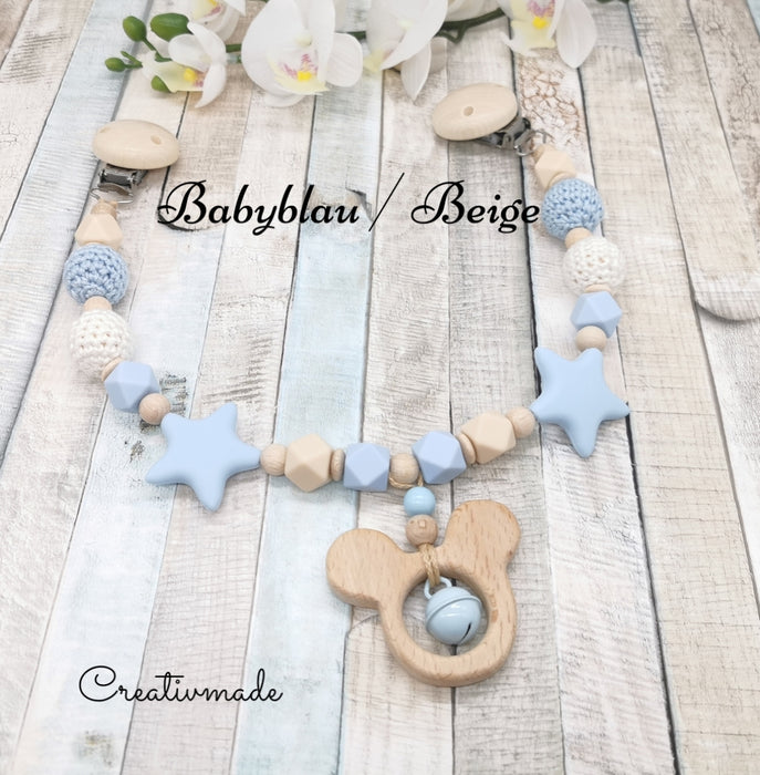 Kinderwagenkette ohne Name Junge & Mädchen Farbwahl - CreativMade 