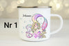 personalisierte Tasse mit Namen Meerjungfrau - CreativMade 