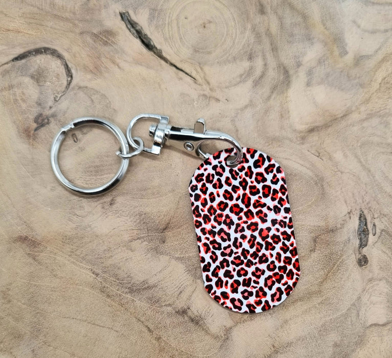 Schlüsselanhänger Leopard Rot - CreativMade 