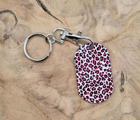 Schlüsselanhänger Leopard Pink - CreativMade 