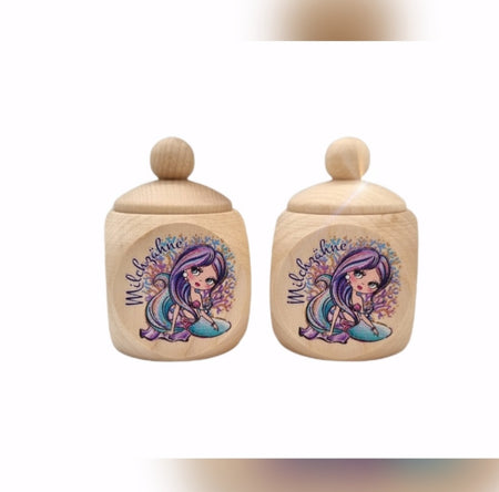 Milchzahndose Meerjungfrau 4 x 4 cm - CreativMade 