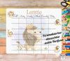 Personalisierter Stundenplan mit Name Junge Löwe abwischbar - CreativMade 