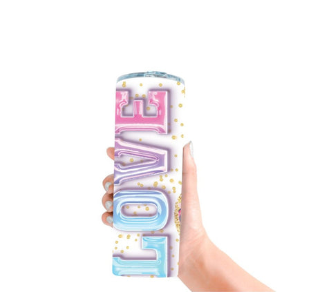 Personalisierter Trinkbecher mit Name & Strohhalm Love to go Becher - CreativMade 