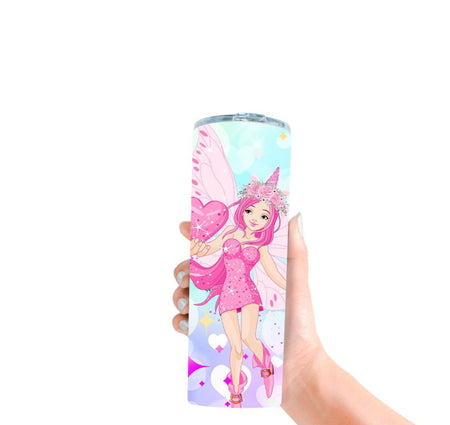 Personalisierter Trinkbecher mit Name & Strohhalm Meerjungfrau to go Becher - CreativMade 