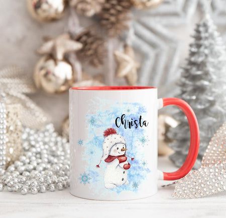 Tasse mit Name Pinguin Weihnachten - CreativMade 