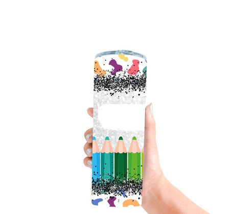 Personalisierter Trinkbecher mit Name & Strohhalm Schule Einschulung - CreativMade 