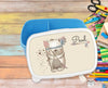 Personalisierte Kinder Brotdose mit Name Bär Junge - CreativMade 