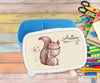 Personalisierte Kinder Brotdose mit Name Eichhörnchen Mädchen - CreativMade 