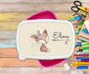 Personalisierte Kinder Brotdose mit Name Fuchs Mädchen - CreativMade 