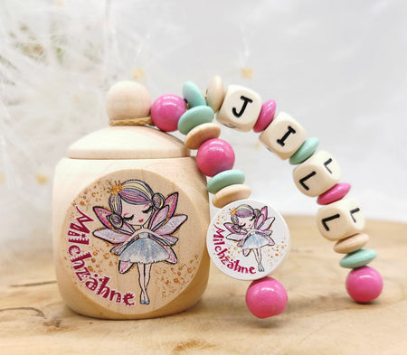 Milchzahndose mit Namen Zahnfee - CreativMade 