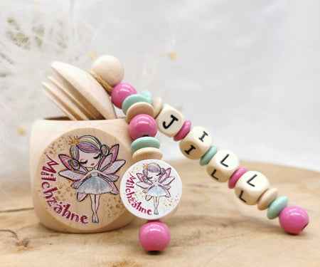 Milchzahndose mit Namen Zahnfee - CreativMade 