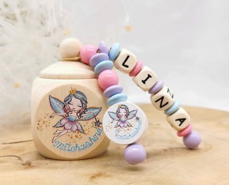 Milchzahndose mit Namen Zahnfee Prinzessin - CreativMade 