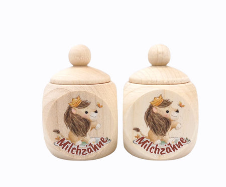 Milchzahndose Löwe 4 x 4 cm - CreativMade 