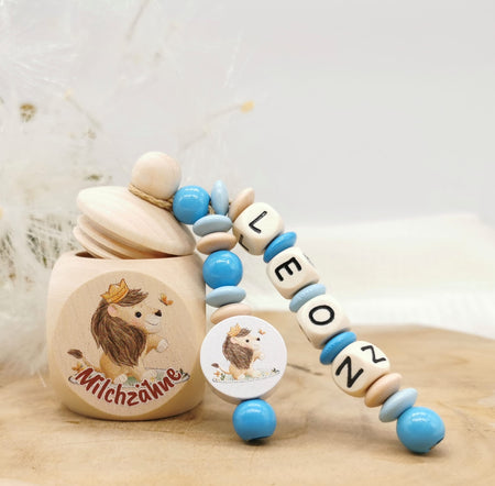 Milchzahndose mit Namen Löwe - CreativMade 