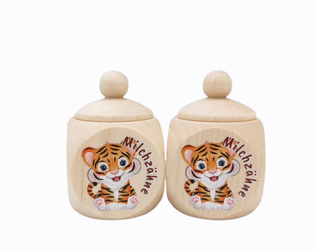 Milchzahndose Tiger 4 x 4 cm - CreativMade 
