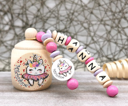 Milchzahndose mit Namen Zahnfee - CreativMade 