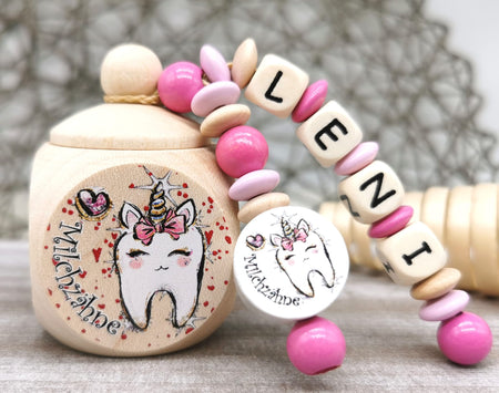 Milchzahndose mit Namen Zahnfee - CreativMade 