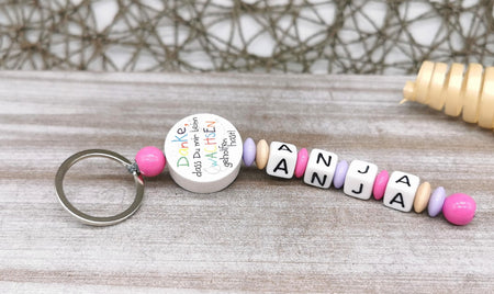 Schlüsselanhänger mit Namen Danke das Du mir beim Wachsen geholfen hast! - CreativMade 