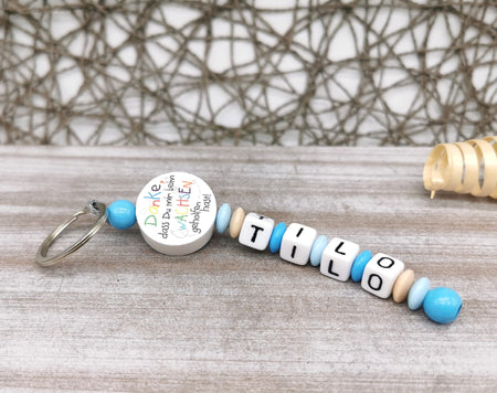 Schlüsselanhänger mit Namen Danke das Du mir beim Wachsen geholfen hast! - CreativMade 