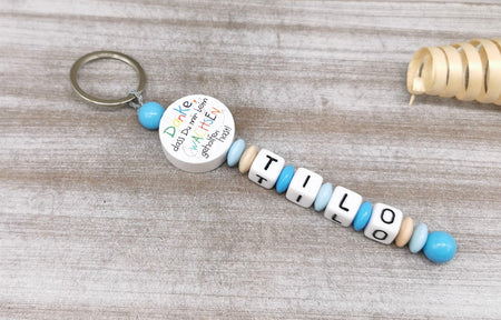 Schlüsselanhänger mit Namen Danke das Du mir beim Wachsen geholfen hast! - CreativMade 