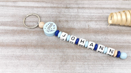 Schlüsselanhänger mit Namen bester Erzieher der Welt - CreativMade 