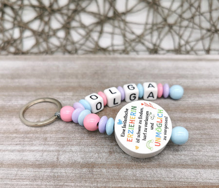 Schlüsselanhänger mit Namen eine fantastische Erzieherin..... - CreativMade 