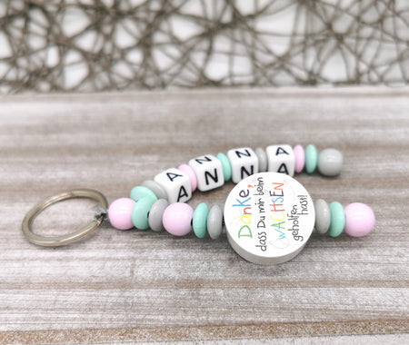 Schlüsselanhänger mit Namen Danke das Du mir beim Wachsen geholfen hast! - CreativMade 