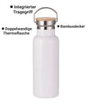 Thermoflasche mit Name Mädchen Trinkflasche Thermoskanne Edelstahl - CreativMade 