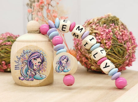 Milchzahndose mit Namen Mädchen Meerjungfrau - CreativMade 