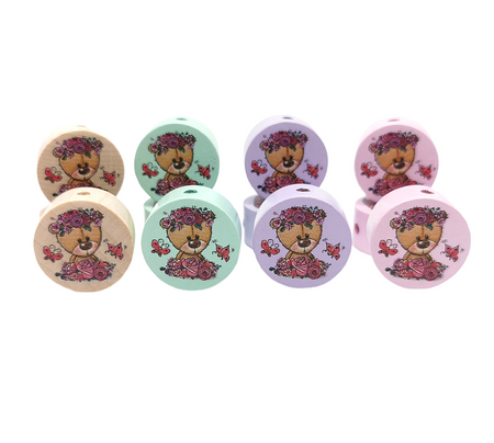 Motivscheibe Teddy Mädchen 2 cm - CreativMade 