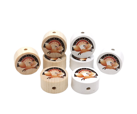 Motivscheibe Regenbogen Boho Fuchs 2 cm - CreativMade 