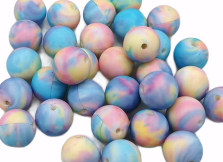 Silikonperle 12 mm Seven Color - CreativMade 